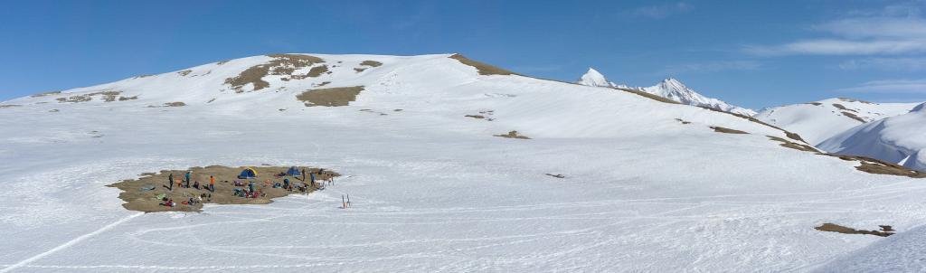 Emplacement de bivouac bien confortable.