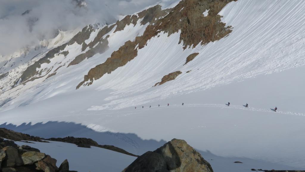 Sur le glacier des Glaciers