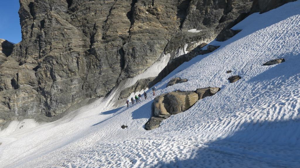 sur Le glacier