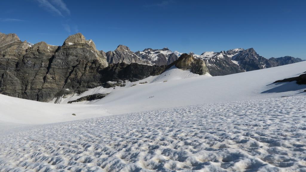 sur Le glacier