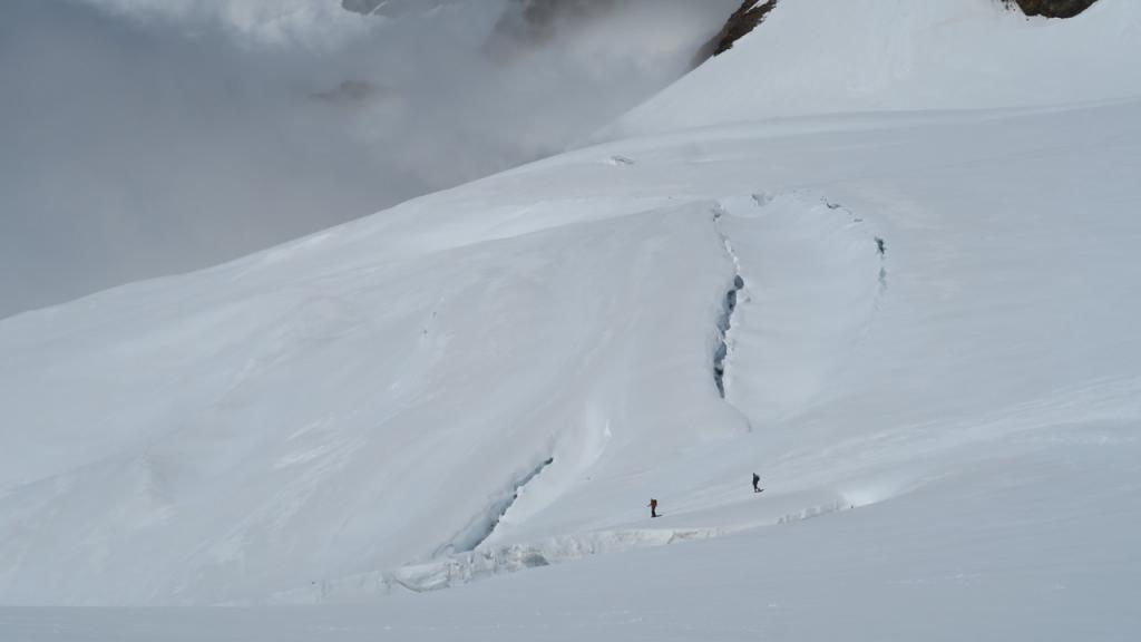 Sur les immenses glaciers