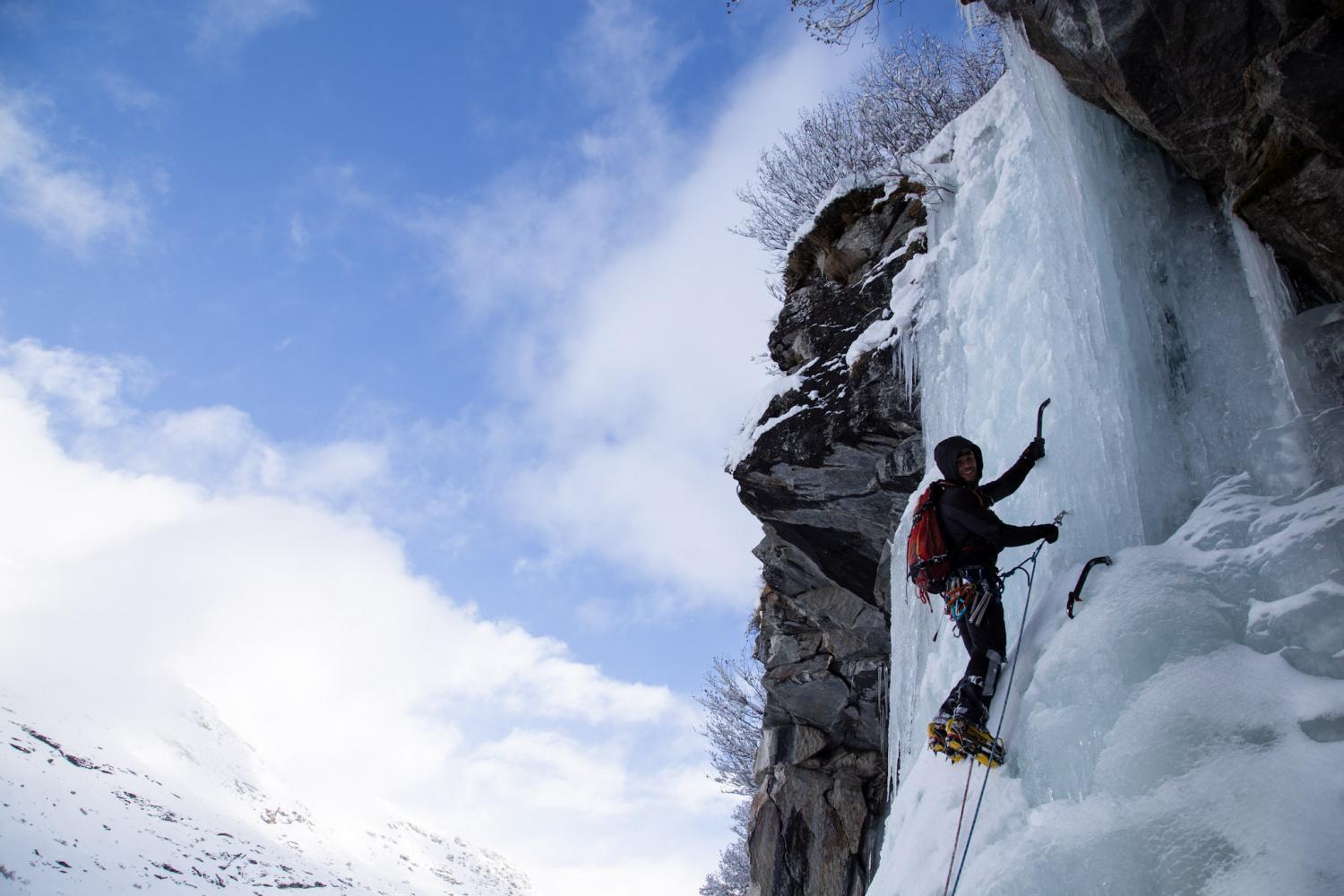 initiation cascade de glace les arcs val d’Isère tarentaise 