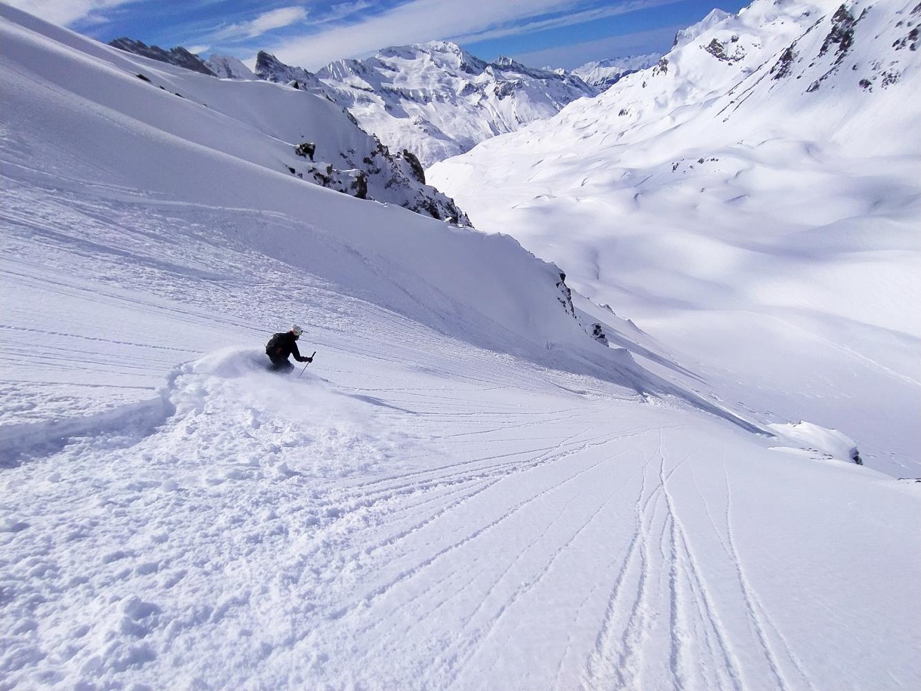 Ski hors piste les Arcs Peisey Vallandry